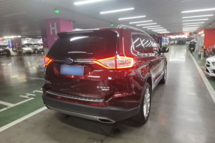 Used Ford Edge 2016 EcoBoost 245 Four-Wheel Drive Titanium 7-Seater Rear Right 45 Deg