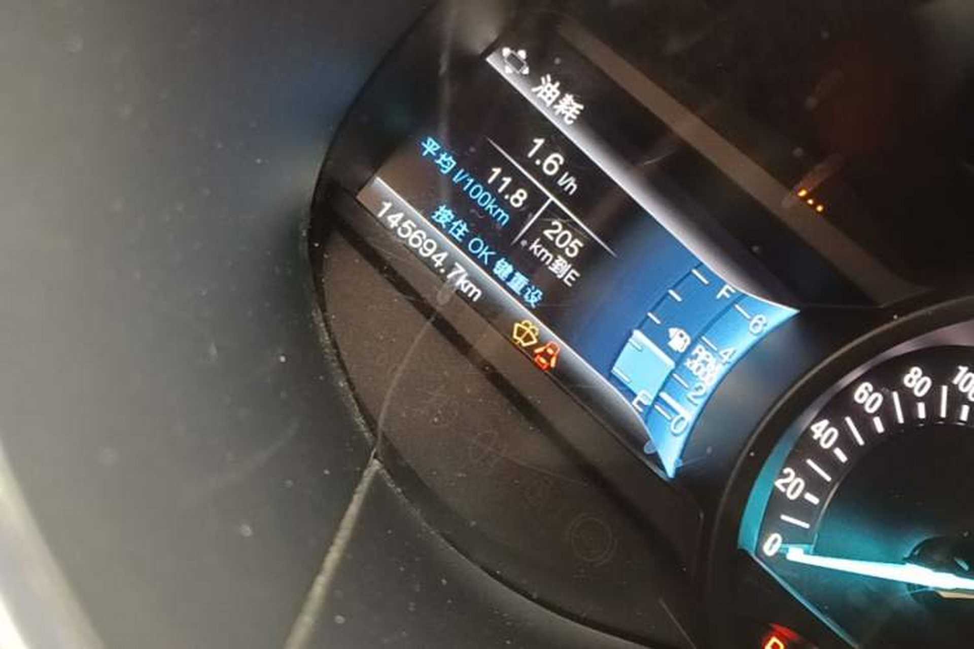 Used Ford Edge 2016 EcoBoost 245 Two-Wheel-Drive Titanium 7-Seater Odometer Close Up