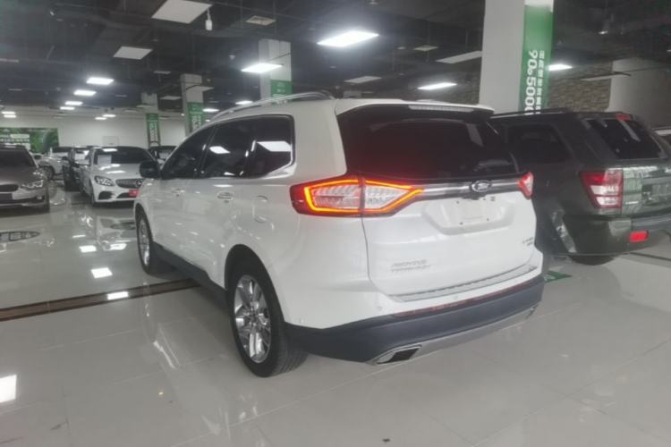 Used Ford Edge 2016 EcoBoost 245 Four-Wheel Drive Titanium 7-Seater Rear Left 45 Deg