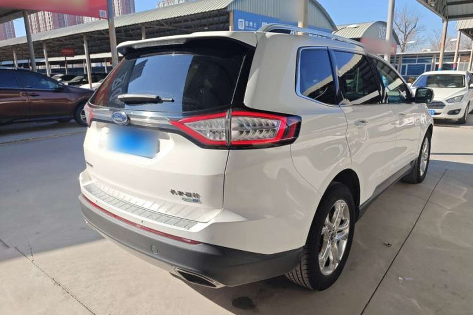 Used Ford Edge 2016 EcoBoost 245 Four-Wheel Drive Titanium Edition 7-Seater Rear Right 45 Deg