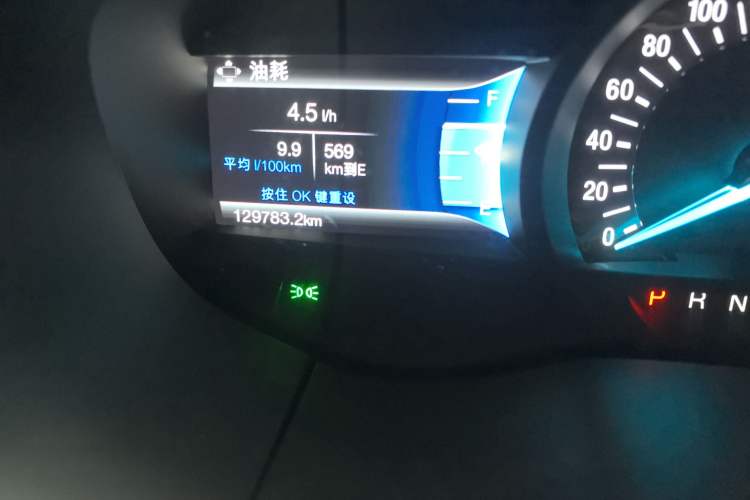 Used Ford Edge 2017 EcoBoost 245 Two-Wheel-Drive Sporty 7-Seater Odometer Close Up