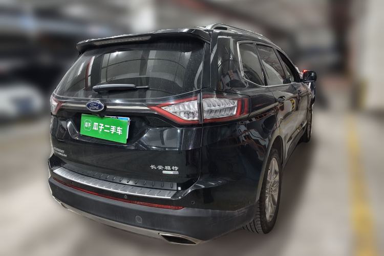 Used Ford Edge 2018 EcoBoost 245 Four-Wheel Drive Titanium 7-Seater Rear Right 45 Deg