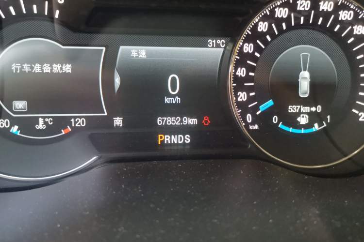 Used Ford Edge 2018 EcoBoost 245 Four-Wheel Drive Flagship Model 7 Seats Odometer Close Up