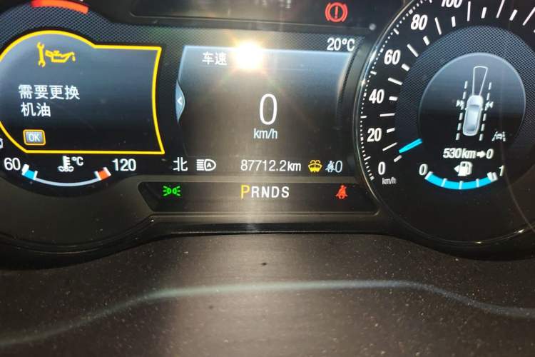 Used Ford Edge 2020 EcoBoost 245 Two-Wheel Drive Titanium 7-Seater Odometer Close Up