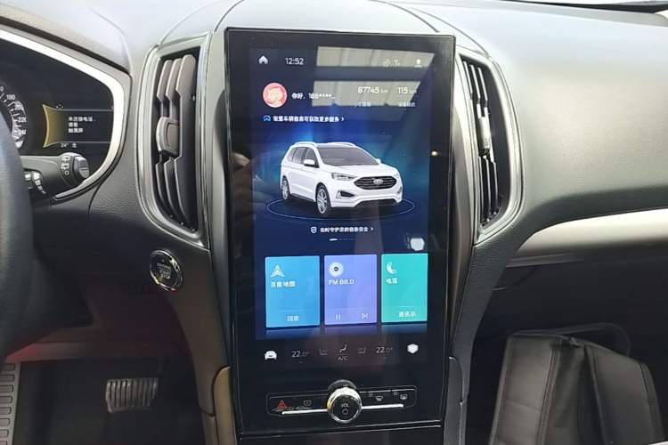 Used Ford Edge 2020 EcoBoost 245 Two-Wheel-Drive Platinum Edition 5 Seats Audio And AC Panel