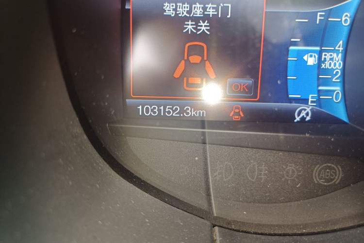 Used Ford Edge 2020 EcoBoost 245 4x4 ST-Line 7-Seater Odometer Close Up