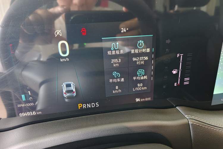 Used Ford Edge 2021 PLUS EcoBoost 245 Two-Wheel-Drive Platinum Edition 5 Seats Odometer Close Up