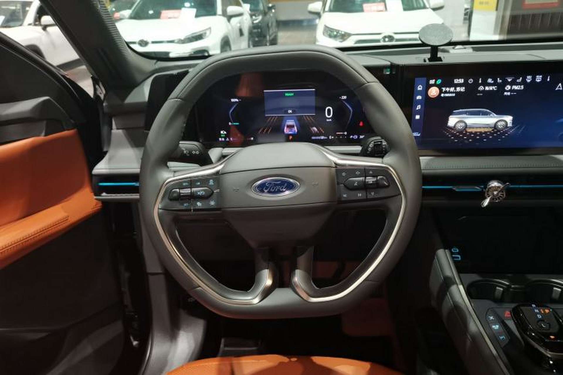 Used Ford Edge 2023 Ford Explorer L 2.0T EcoBoost E-Hybrid Two-Wheel Drive 7-Seater Luxury Model Steering Wheel