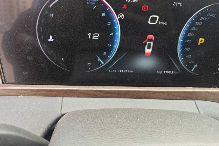 Used Ford Equator 2021 EcoBoost 225 Premier 7-Seater Odometer Close Up