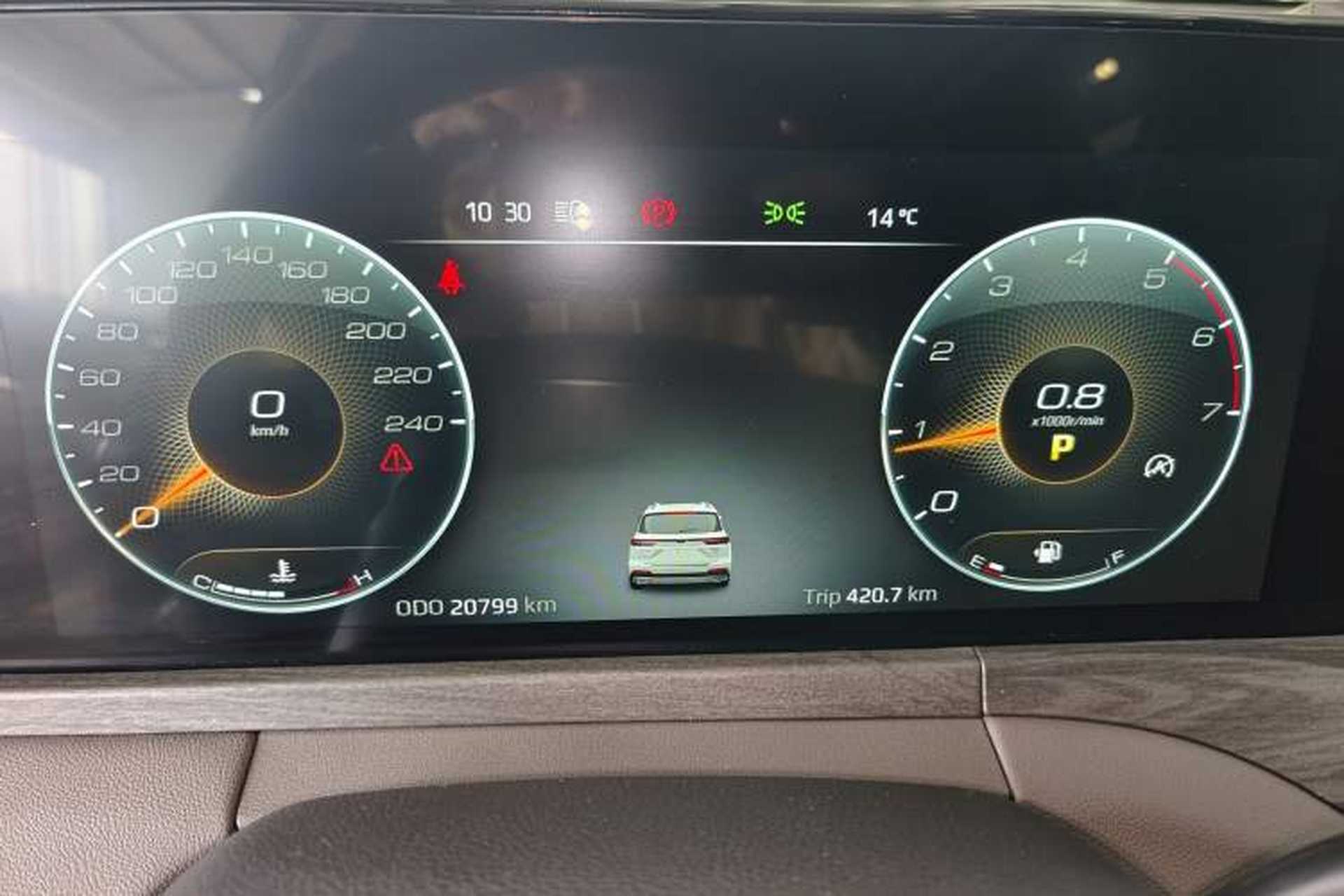 Used Ford Equator 2023 EcoBoost 225 Premier 7-Seater (2/3/2) Odometer Close Up