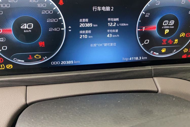 Used Ford Equator 2023 EcoBoost 225 Premier 7-Seater (2/2/3) Odometer Close Up