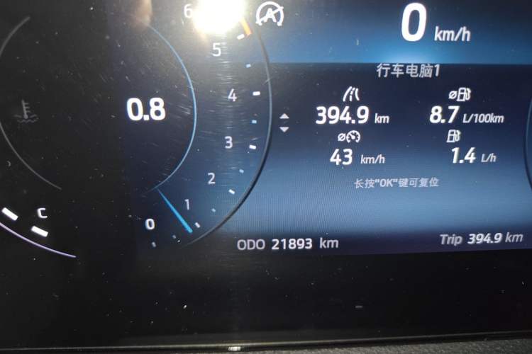 Used Ford Equator Sport 2023 EcoBoost 170 Prime Edition Odometer Close Up