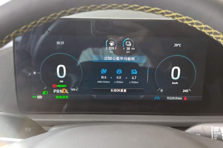 Used Ford Equator Sport New Energy 2025 Luxury Plus Version Instrument Cluster