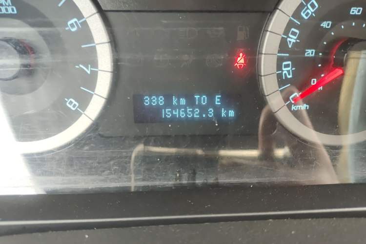 Used Ford Escape  Odometer Close Up