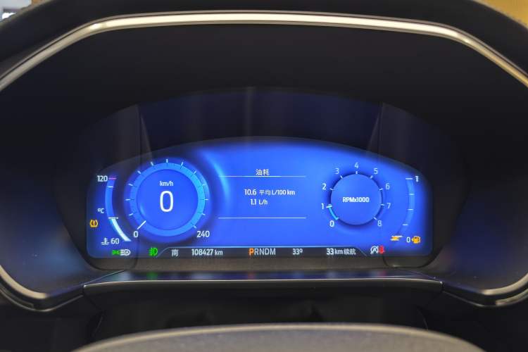 Used Ford Escape 2020 EcoBoost 245 Four-Wheel Drive ST-LINE Deluxe Edition Odometer Close Up