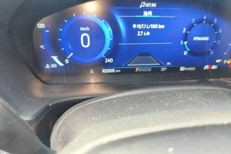 Used Ford Escape 2020 EcoBoost 245 Four-Wheel Drive ST-LINE Deluxe Edition Odometer Close Up