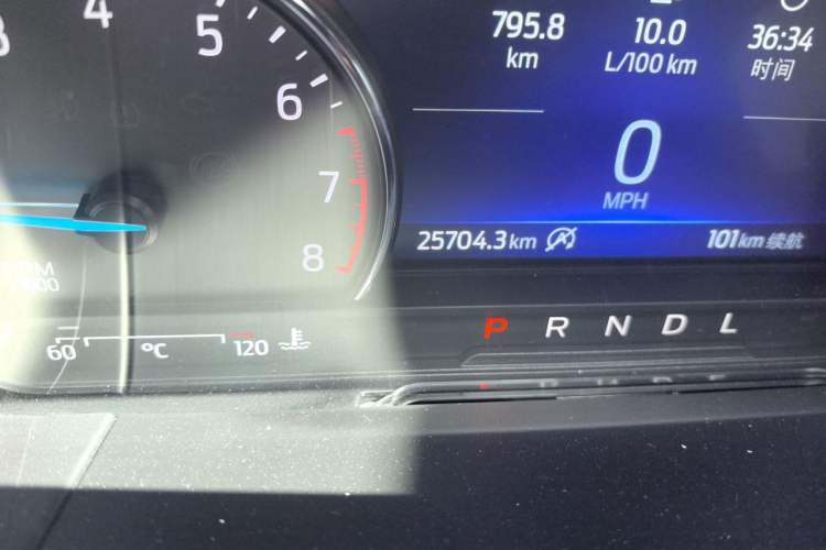 Used Ford Escape 2020 EcoBoost 245 Four-Wheel Drive Titanium Edition Odometer Close Up