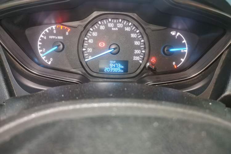 Used Ford Escort 2015 1.5L Manual Comfort Model Odometer Close Up