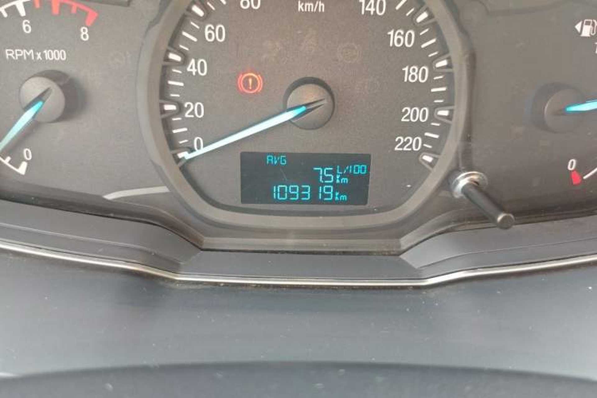 Used Ford Escort 2015 1.5L Manual Comfort Model Odometer Close Up
