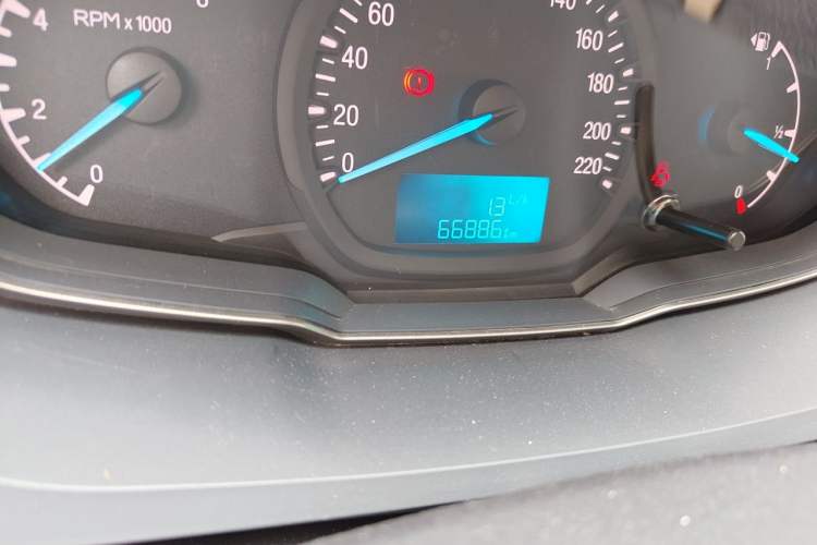 Used Ford Escort 2015 1.5L Manual Comfort Model Odometer Close Up