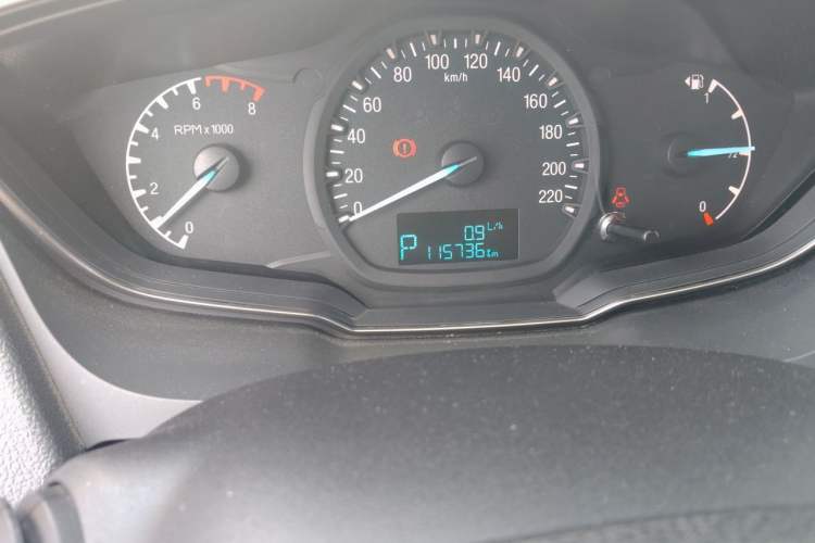 Used Ford Escort 2015 1.5L Automatic Comfort Edition Odometer Close Up