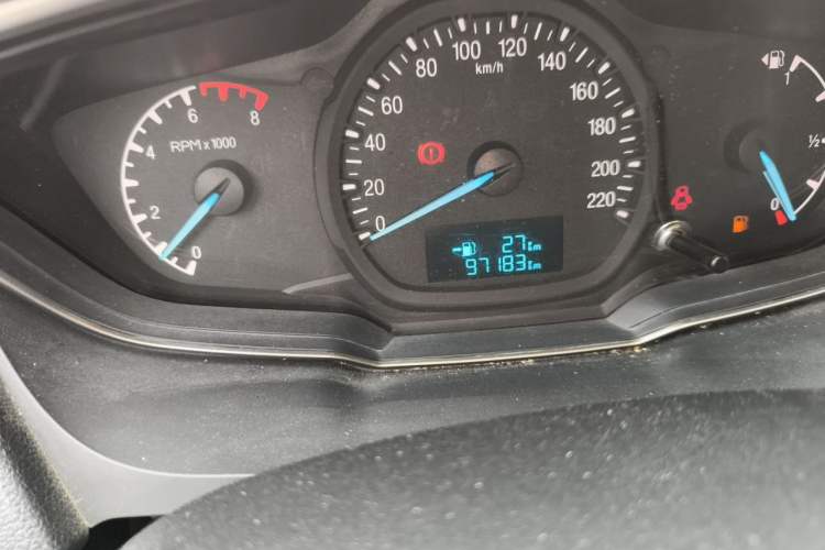Used Ford Escort 2015 1.5L Manual Comfort Model Odometer Close Up