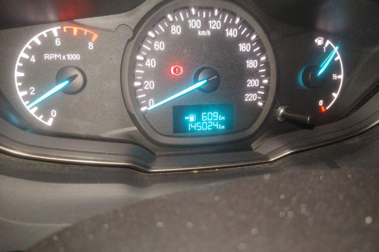 Used Ford Escort 2015 1.5L Manual Comfort Model Odometer Close Up