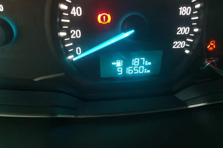 Used Ford Escort 2015 1.5L Manual Comfort Model Odometer Close Up