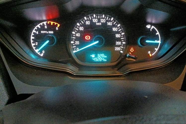 Used Ford Escort 2015 1.5L Manual Comfort Model Odometer Close Up