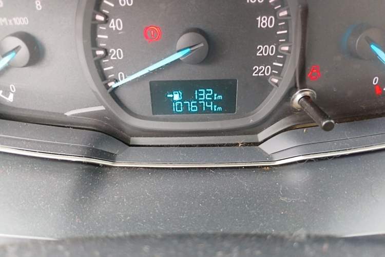 Used Ford Escort 2015 1.5L Manual Comfort Model Odometer Close Up