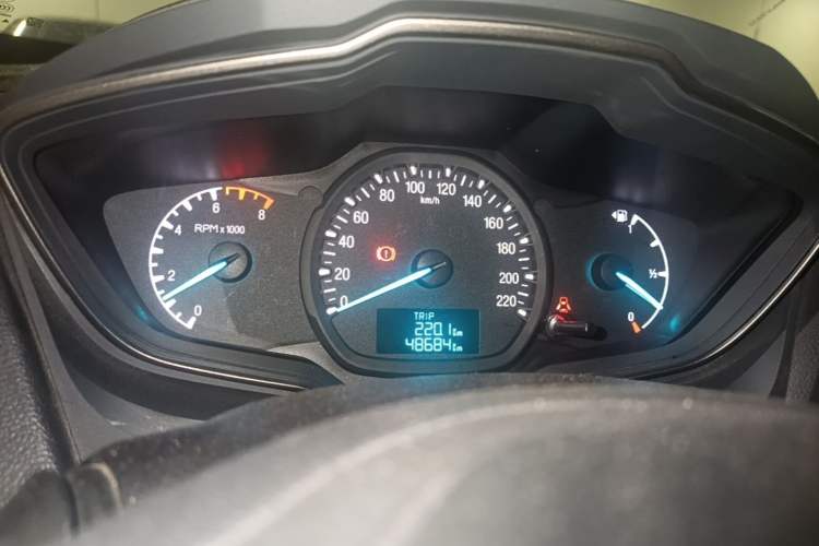 Used Ford Escort 2015 1.5L Manual Comfort Model Odometer Close Up