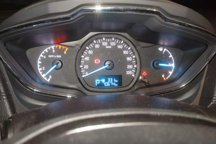 Used Ford Escort 2015 1.5L Automatic Comfort Edition Odometer Close Up