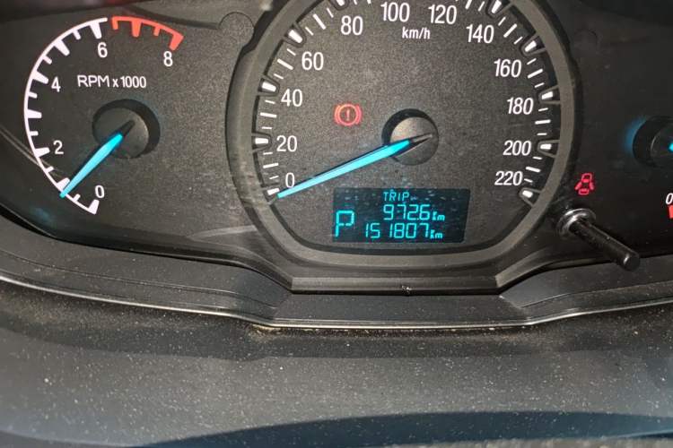 Used Ford Escort 2015 1.5L Automatic Comfort Edition Odometer Close Up