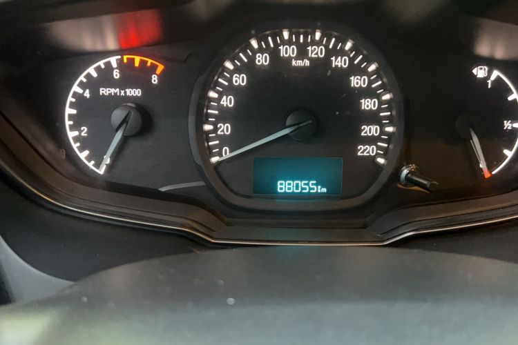 Used Ford Escort 2015 1.5L Manual Comfort Model Odometer Close Up