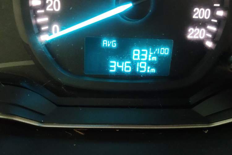 Used Ford Escort 2015 1.5L Manual Comfort Model Odometer Close Up