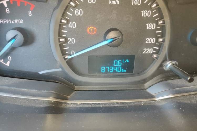 Used Ford Escort 2015 1.5L Manual Comfort Model Odometer Close Up