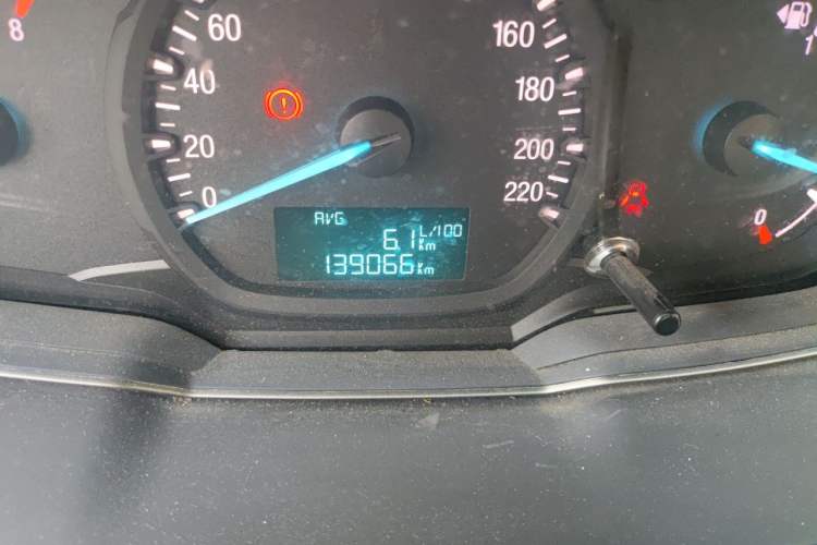 Used Ford Escort 2015 1.5L Manual Comfort Model Odometer Close Up