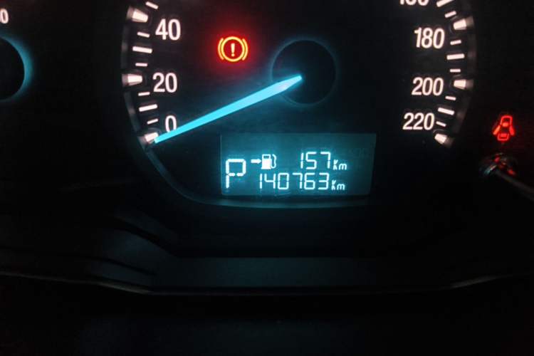 Used Ford Escort 2015 1.5L Automatic Comfort Edition Odometer Close Up