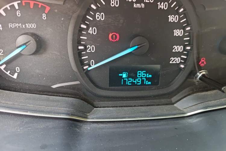 Used Ford Escort 2015 1.5L Manual Comfort Model Odometer Close Up