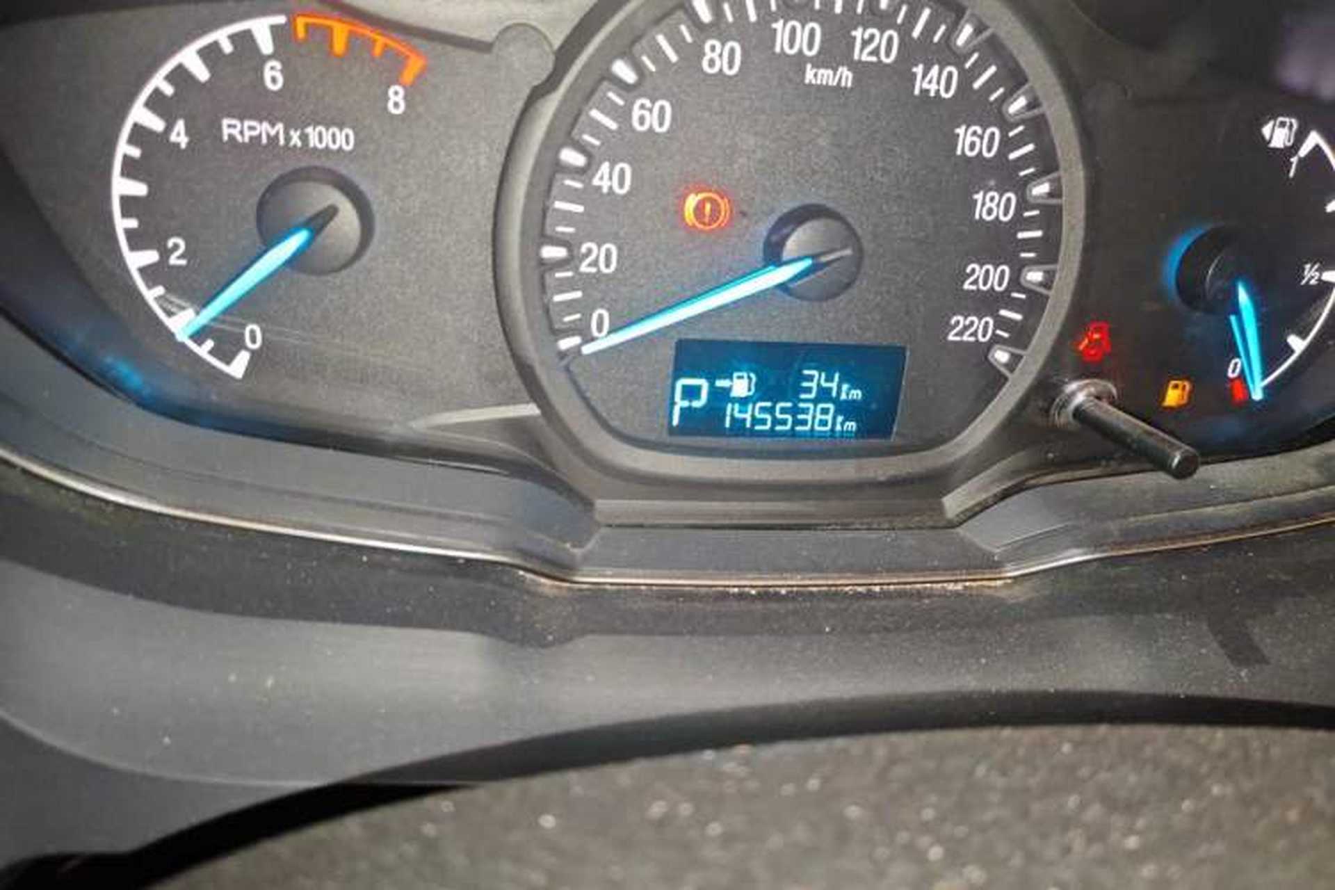 Used Ford Escort 2015 1.5L Automatic Comfort Edition Odometer Close Up