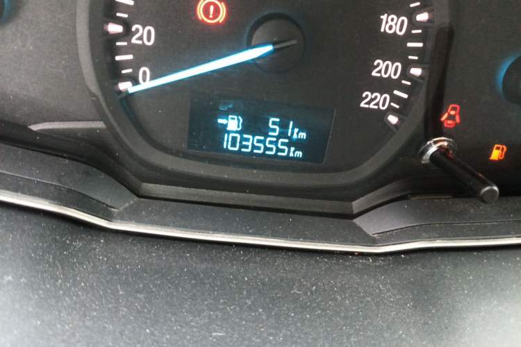 Used Ford Escort 2015 1.5L Manual Comfort Model Odometer Close Up