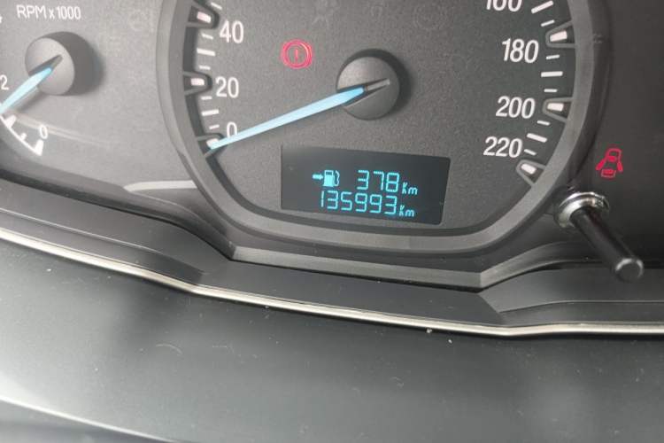 Used Ford Escort 2015 1.5L Manual Comfort Model Odometer Close Up
