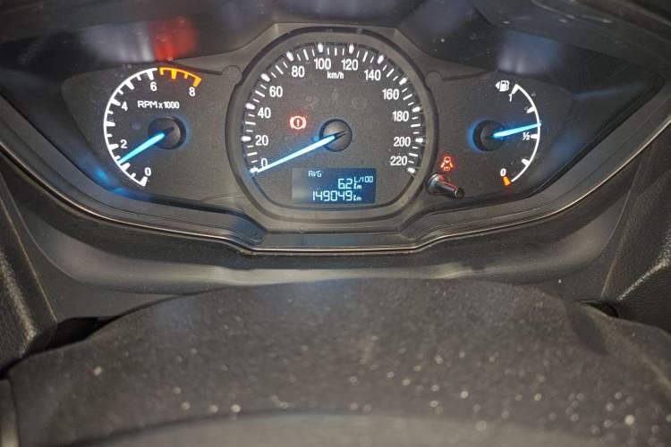 Used Ford Escort 2015 1.5L Manual Comfort Model Odometer Close Up