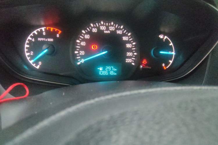 Used Ford Escort 2015 1.5L Manual Comfort Model Odometer Close Up