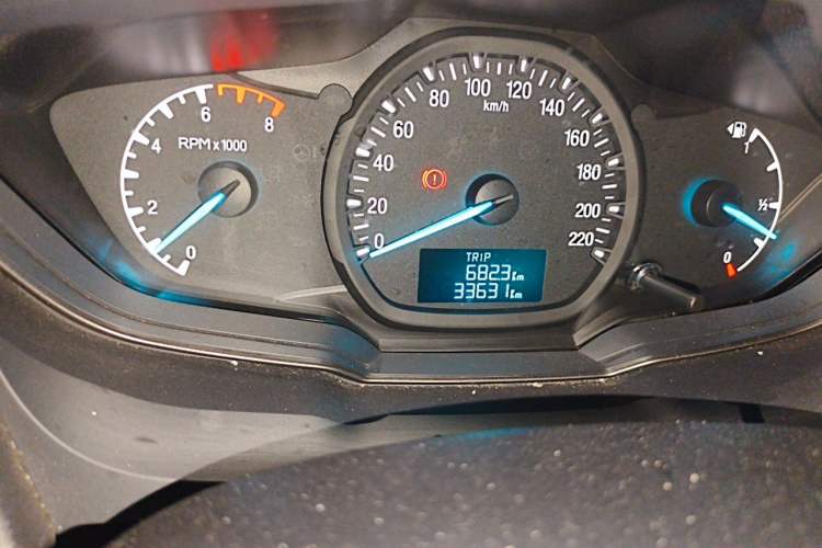 Used Ford Escort 2015 1.5L Manual Comfort Model Odometer Close Up