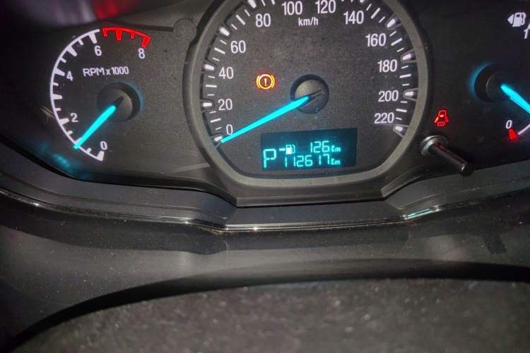 Used Ford Escort 2017 Happiness Edition 1.5L Automatic Fashion Version Odometer Close Up