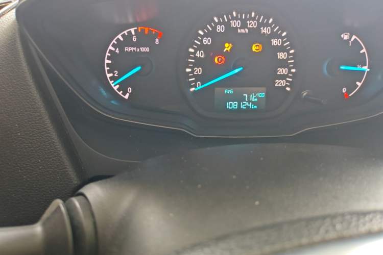 Used Ford Escort 2017 1.5L Manual Comfort Model Odometer Close Up