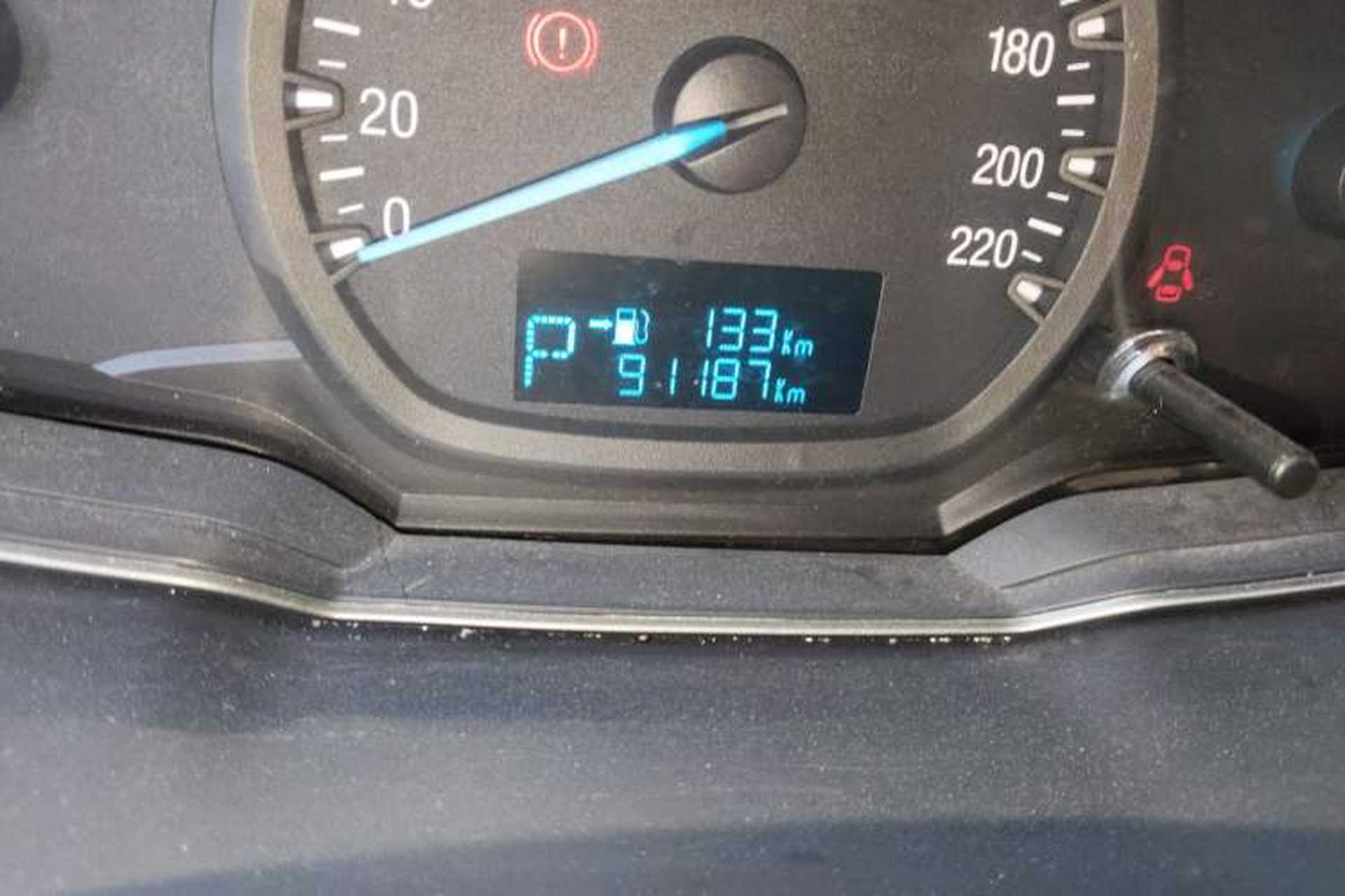 Used Ford Escort 2017 1.5L Automatic Comfort Model Odometer Close Up