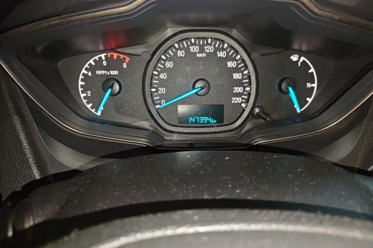 Used Ford Escort 2017 1.5L Manual Comfort Model Odometer Close Up