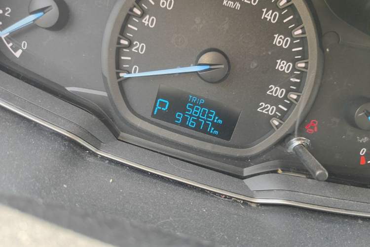 Used Ford Escort 2017 1.5L Automatic Comfort Model Odometer Close Up